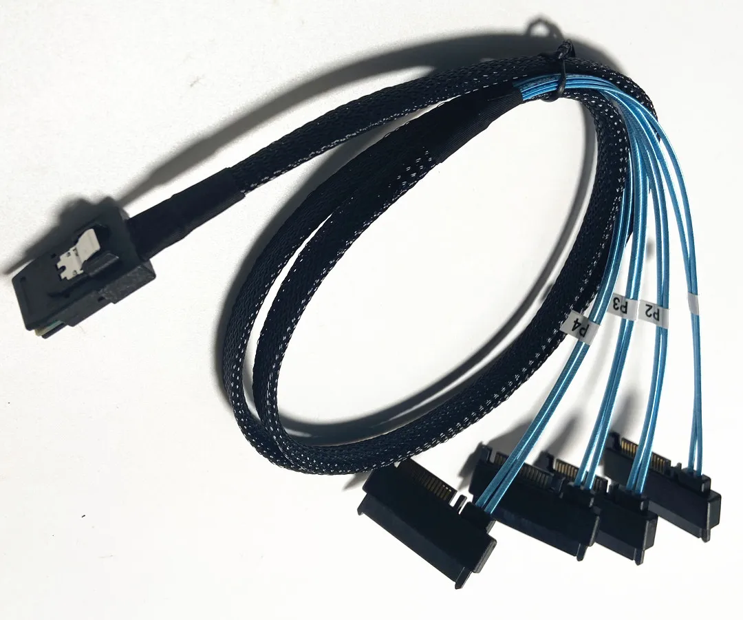 de alimentação SATA, 3FT, 1M, 4 M, SFF-8482