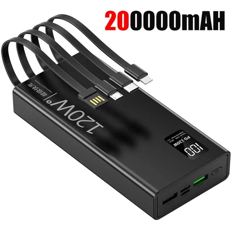 ตัวเลือกสินค้า พาวเวอร์แบงค์ 4-ใน-1 ความจุ 500000mAh ชาร์จเร็ว 120W พกพาสะดวก