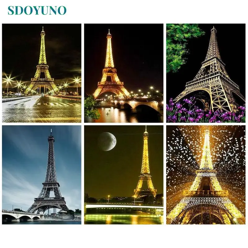 

SDOYUNO 40x50 Painting By Numbers Handmade Kill Time Pictures By Numbers Landscapes Drawing By Number wall Decor