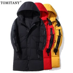 Man Jacket 2021 Winter Plus Long Down Jackets Warm Thick Hood Coats Men Fashion Outwear Outfits Classic Windproof Pockets Parkas