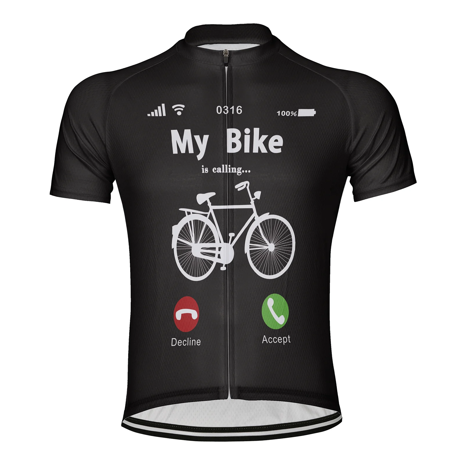 

My Bike Is Calling Man Cycling Jersey Short Sleeve Bike Shirt Bicycle Wear Mountain Road Clothes Cycle Racing MTB Clothing