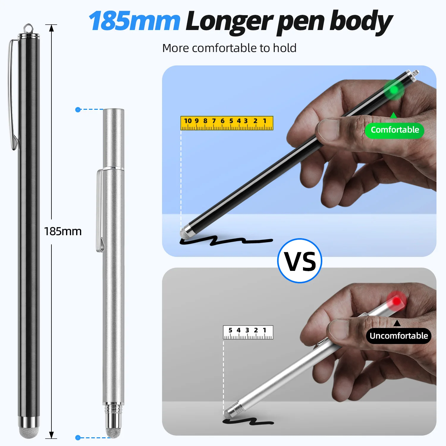 18.5CM Long Capacitive Touchscreen Stylus Pen