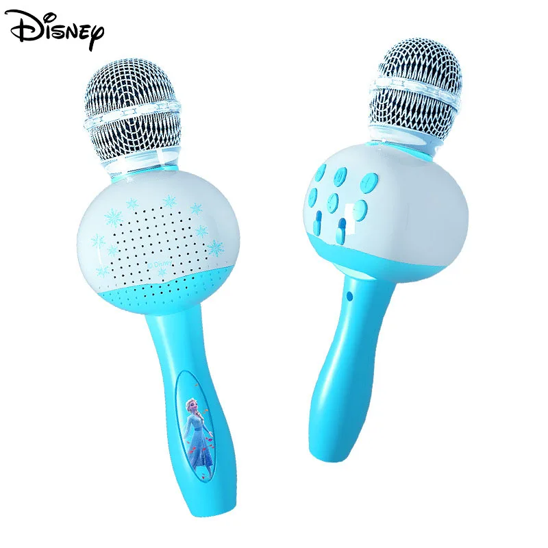 

Disney Frozen Children's Handheld Wireless Bluetooth Microphone Outdoors Subwoofer 3D Stereo TF Card Long Endurance Button Mic