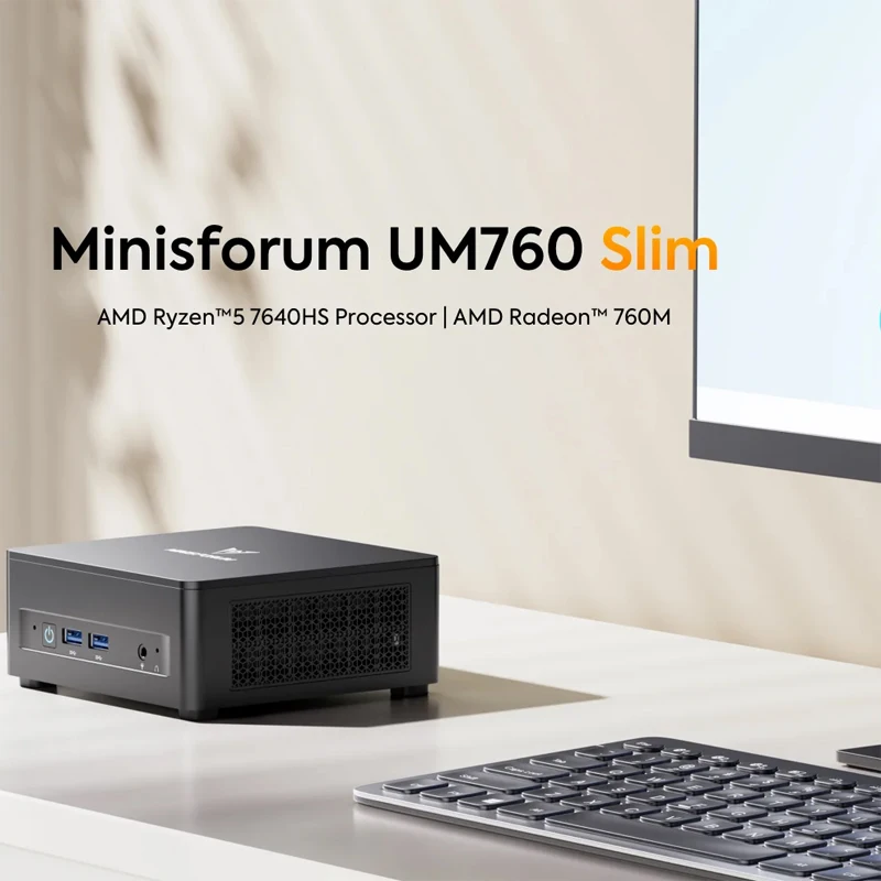 MINISFORUM Gaming Mini PC UM760 Slim AMD Ryzen 5 7640HS MINISFORUM Gaming Mini PC UM760 Slim AMD Ryzen 5 7640HS