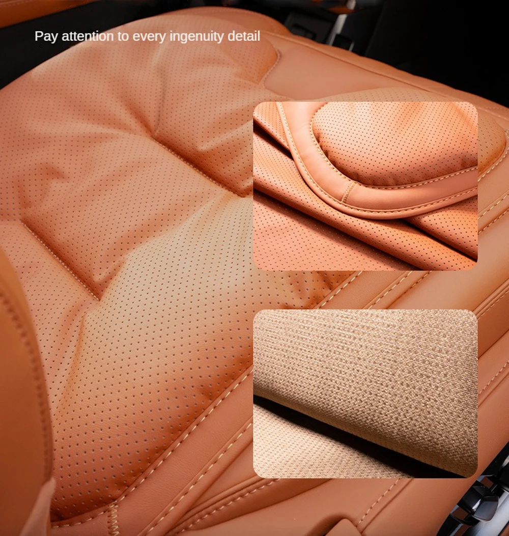 Car Seat Cushion NAPPA leather Car Seat Cover Universal For
