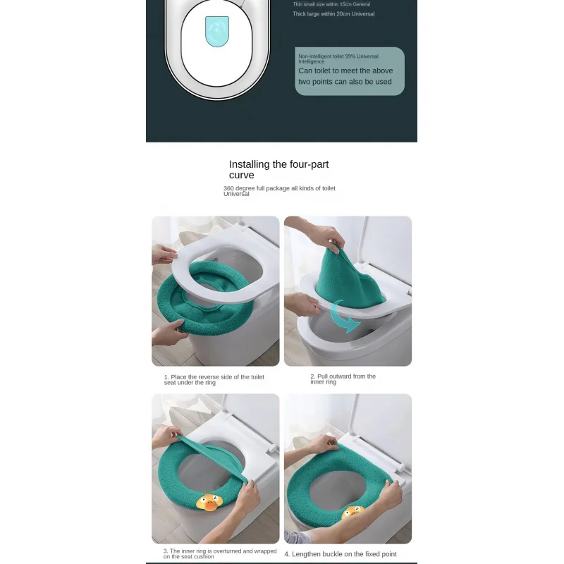 Toilet Seat Cover Cute Duck Soft for Home