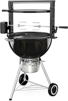 only fire Style Grill Rotisserie System Adjustable Cooking Grate Attachment for Weber 22 inch Kettle Grills - Global 2