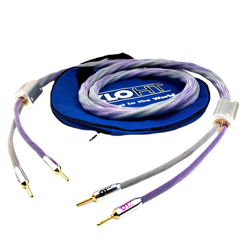 

1pcs XLO Signature 3 Audio Center Speaker Cable Gilded Y Spade Plug / Banana Plug HiFi Audio Amplifier Speaker Cable