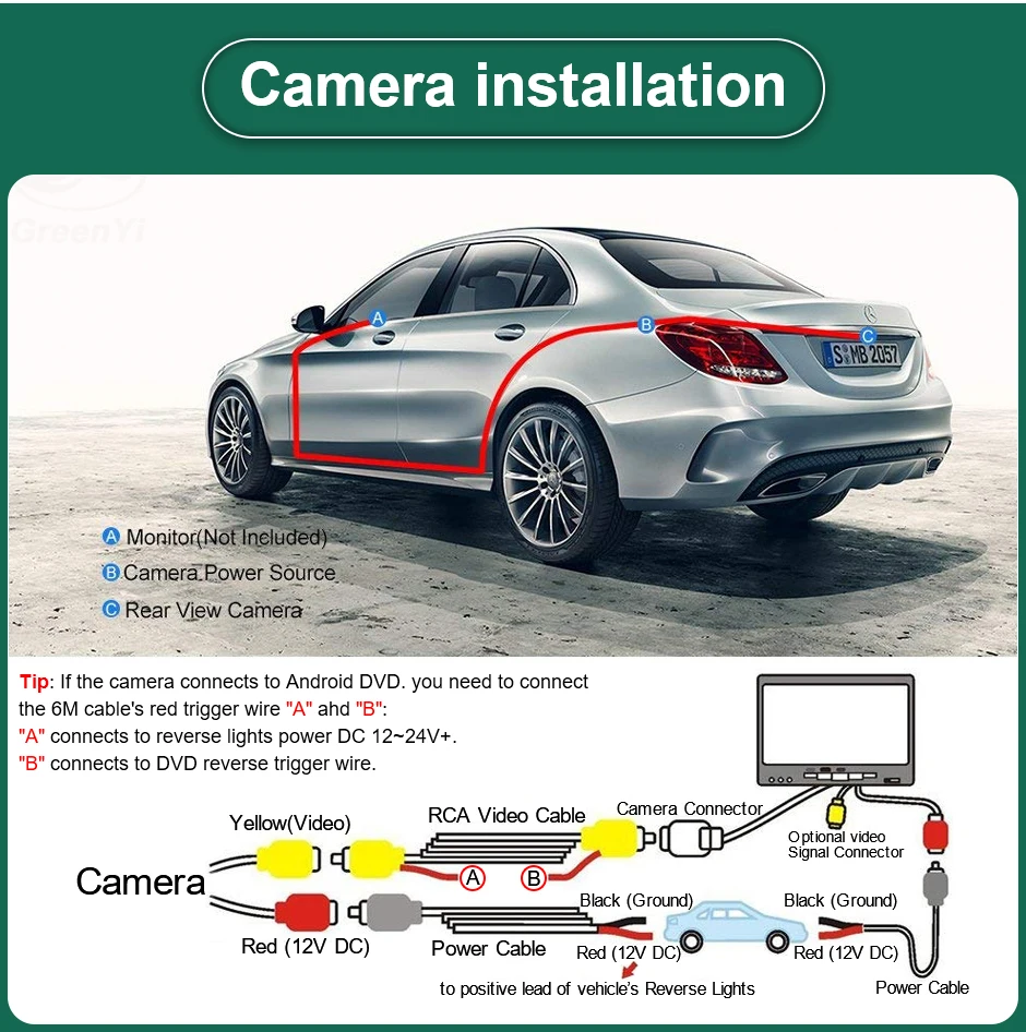 AHD 1080P 170 Car Rear View Trunk Handle Camera For Volkswagen VW Passat Golf Po