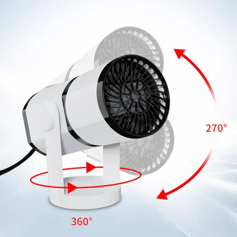 

12V 150W Car Defroster 2 In 1 Anti-Fog Car Heater Heating Cooling Fan With 360 Rotating Base For Truck Rv Trailer Windshield