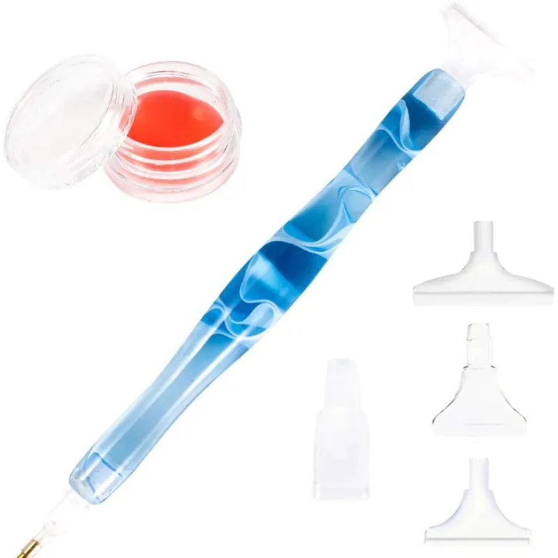 

Ручка ручной работы из смолы для алмазной живописи с клеевой глиной инструменты для рисования с разнообразными изображениями точечная ручка для самостоятельного творчества стразы аксессуары