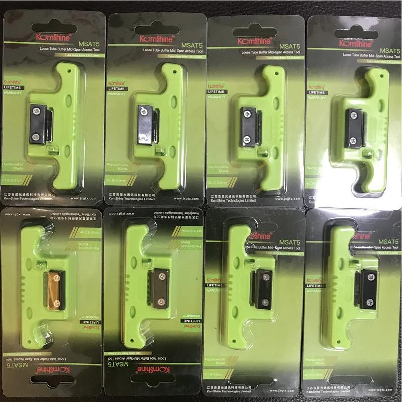 MSAT-5 Fiber Cable Ribbon Stripper MSAT 5 Loose Tube Buffer Mid-Span Access Tool 1.9mm to 3.0mm Replaceable Blade