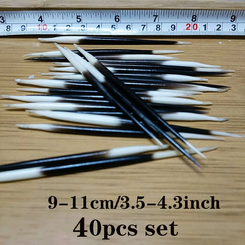 Porcupine Thorn High Quality Fish Float Hair Sticks Accessories Quills Real Porcupine Thorn White Black DIY Quill Buoy Handmade 