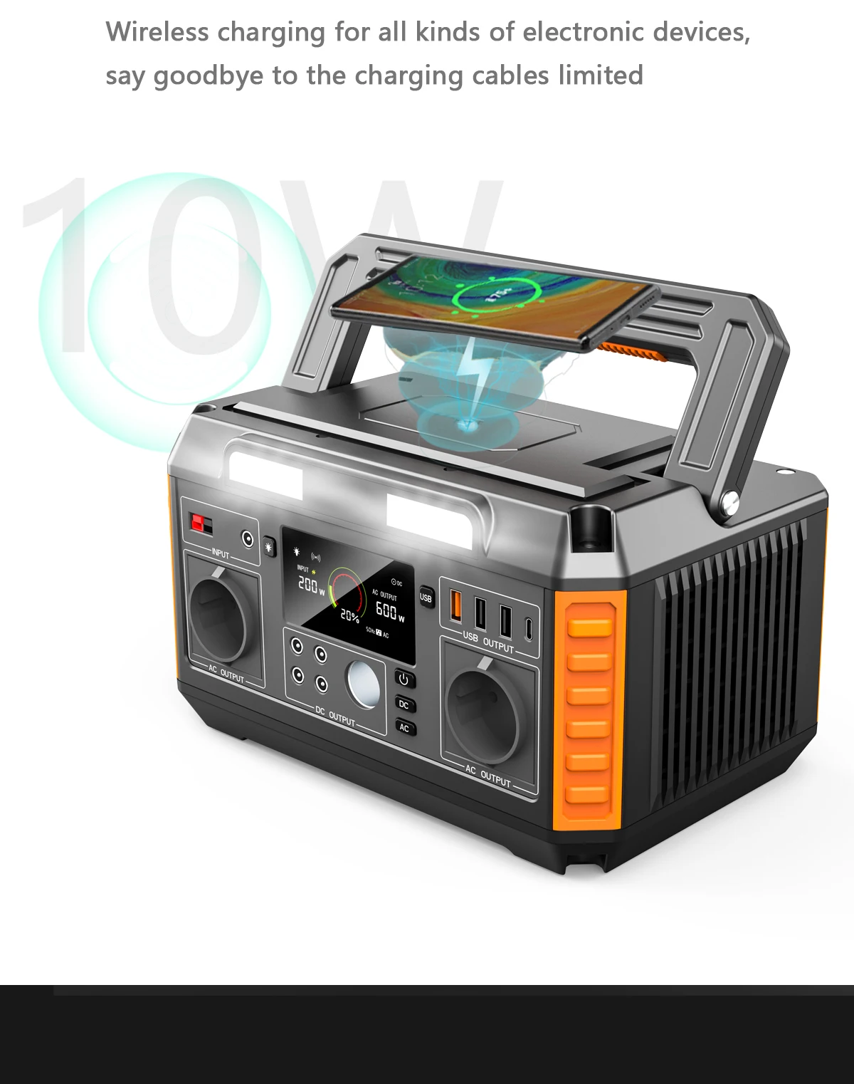 Flashfish 300W Portable Solar Power Station Mobile Backup Emergency EU Plug for Car Camping Solar Panel Source