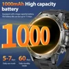 LIGE New Smart Watch Men 1000mAh Large Capacity Battery Outdoor Flashlight Bluetooth Call Waterproof Sport Fitness Smartwatch 2