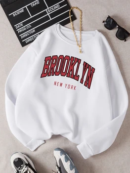 Brooklyn New Work Printed Hoodies Women Cotton Colorful Clothes Basic Trend Hooded Tops Be Durable Harajuku Hoodie Womens 1