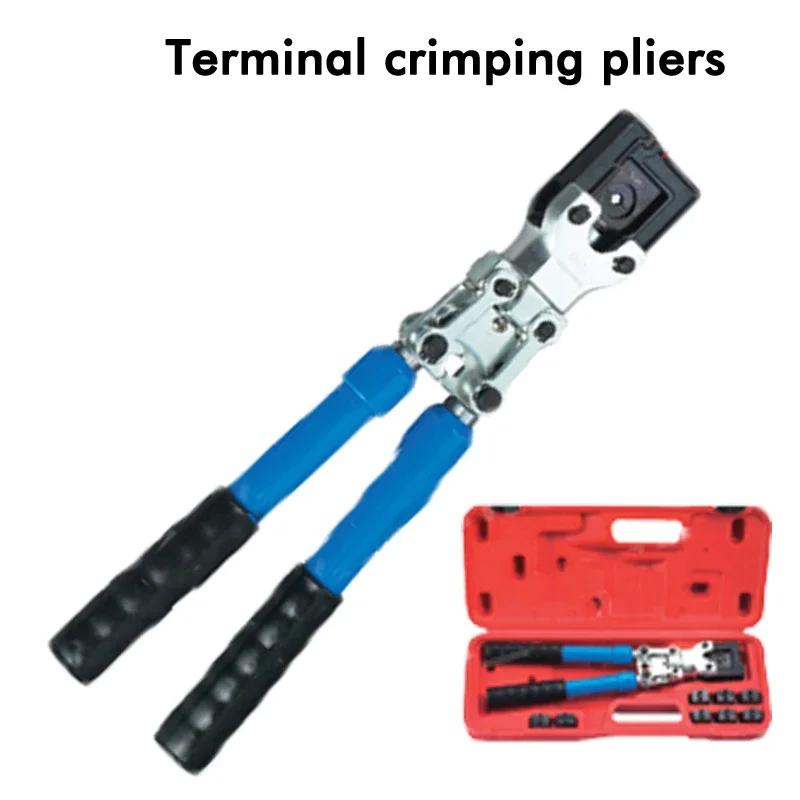 

Terminal Crimping Pliers Manual Operation Large Open Crimp Handle Telescopic Terminal Pincers Tools