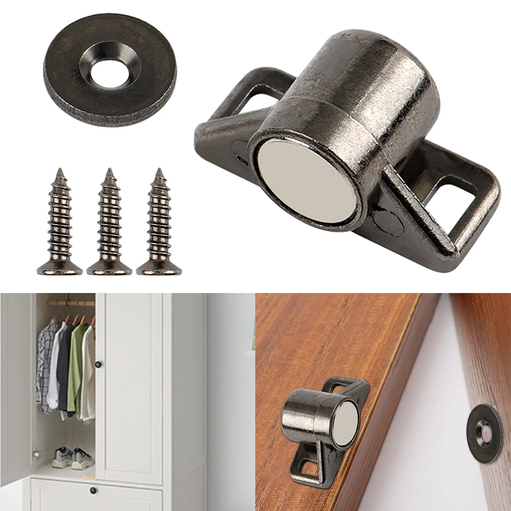 

Magnet Cabinet Door Catch Zinc Alloy Catch Latch Furniture Door Stopper For Wardrobe Sliding Doors Drawers Closer Latch Hardware