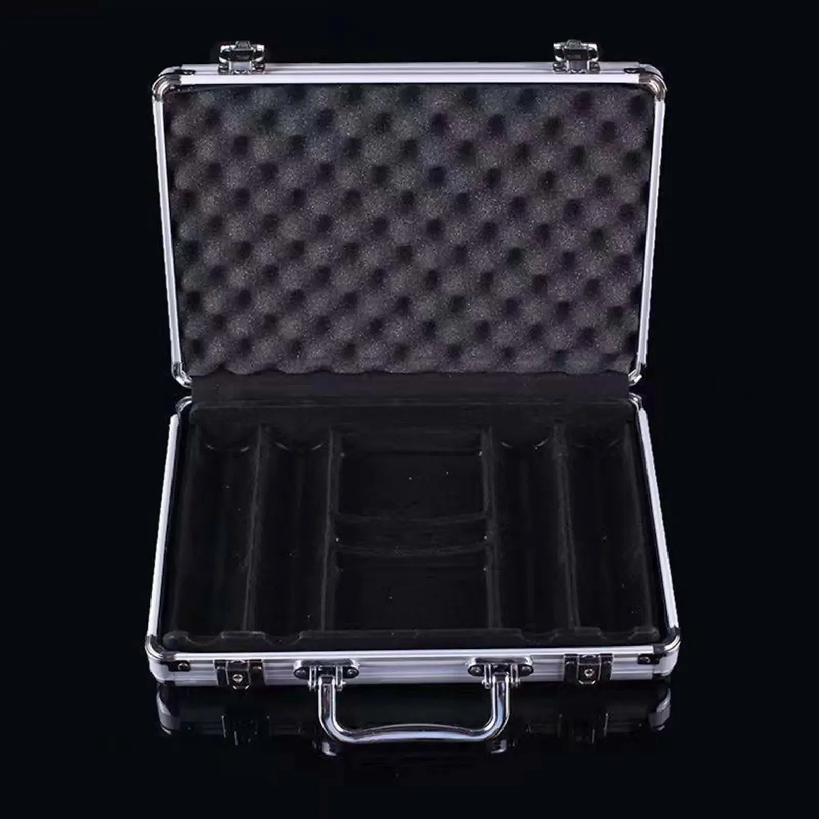 Chip Case with Lock Cards Box Playing Games with Handle Protection Storage Case Empty Organizer Holder Storage Container