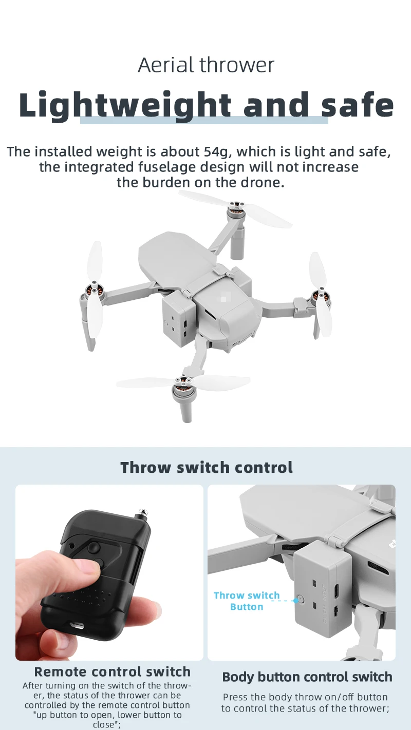 Mavic Mini Drone Air Dropping System, Carga