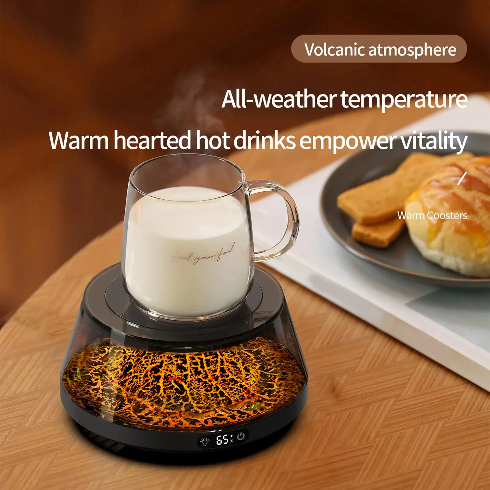 Electric Cup Warmer Coffee Warmer Thermostat Coaster Temperature Adjustment