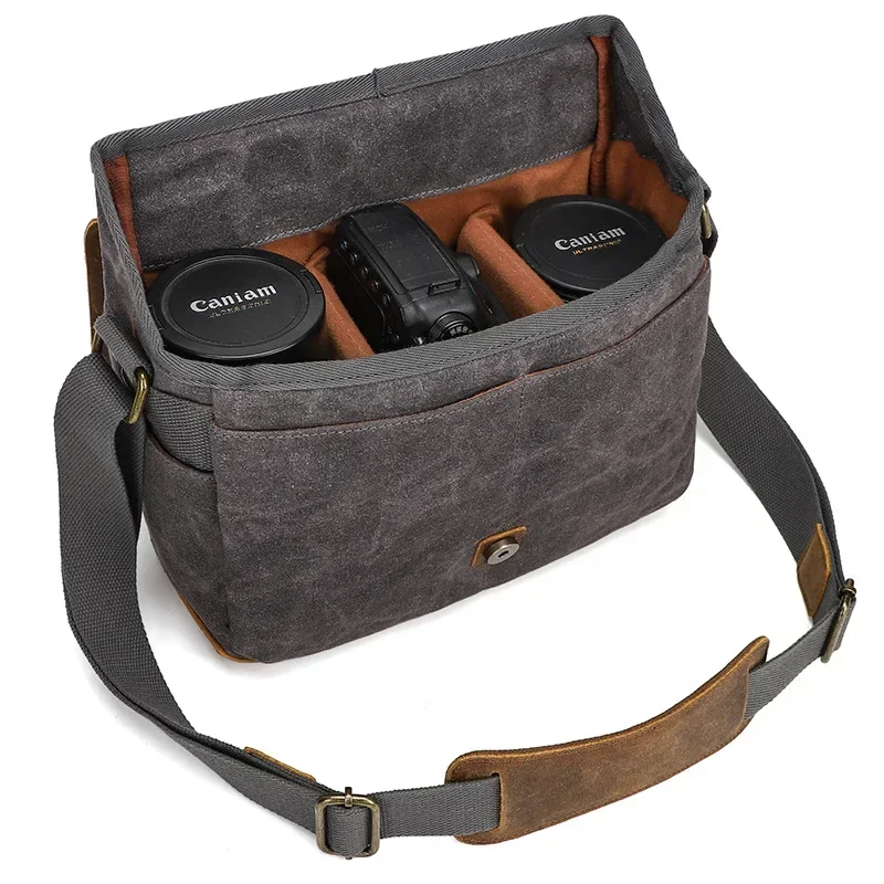 Waterproof Canvas Camera Bag for Outdoor Photography