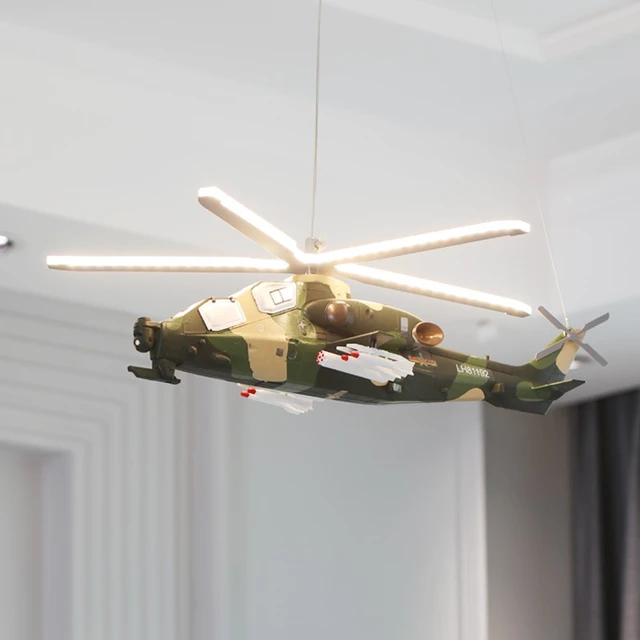 Helicoptere luminaire suspension chambre enfant