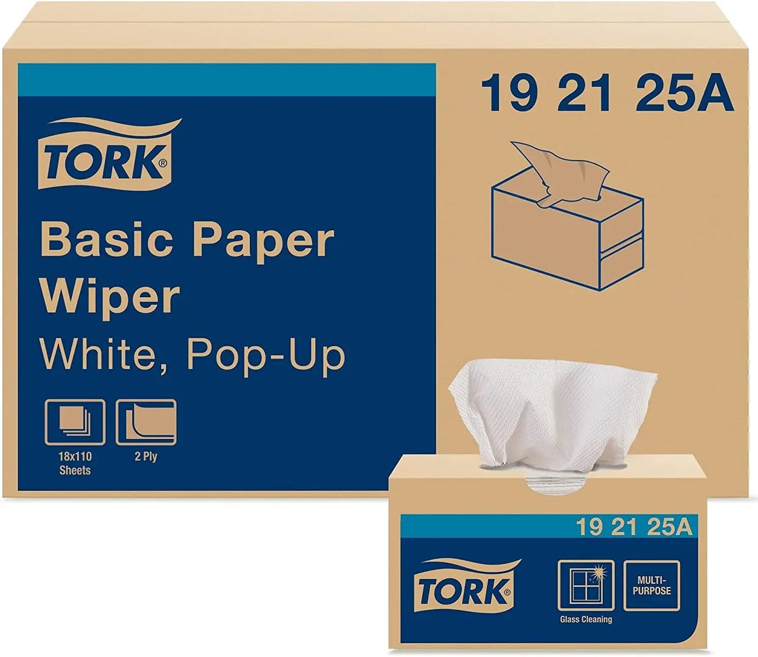 Value Paper Towels White, Pop-up Box, 110 Paper Towels per Pack, 18 Packs