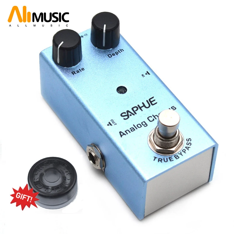 Saphue Electric Guitar Analog Chorus Pedal Rate/depth Knob Effect Pedal
