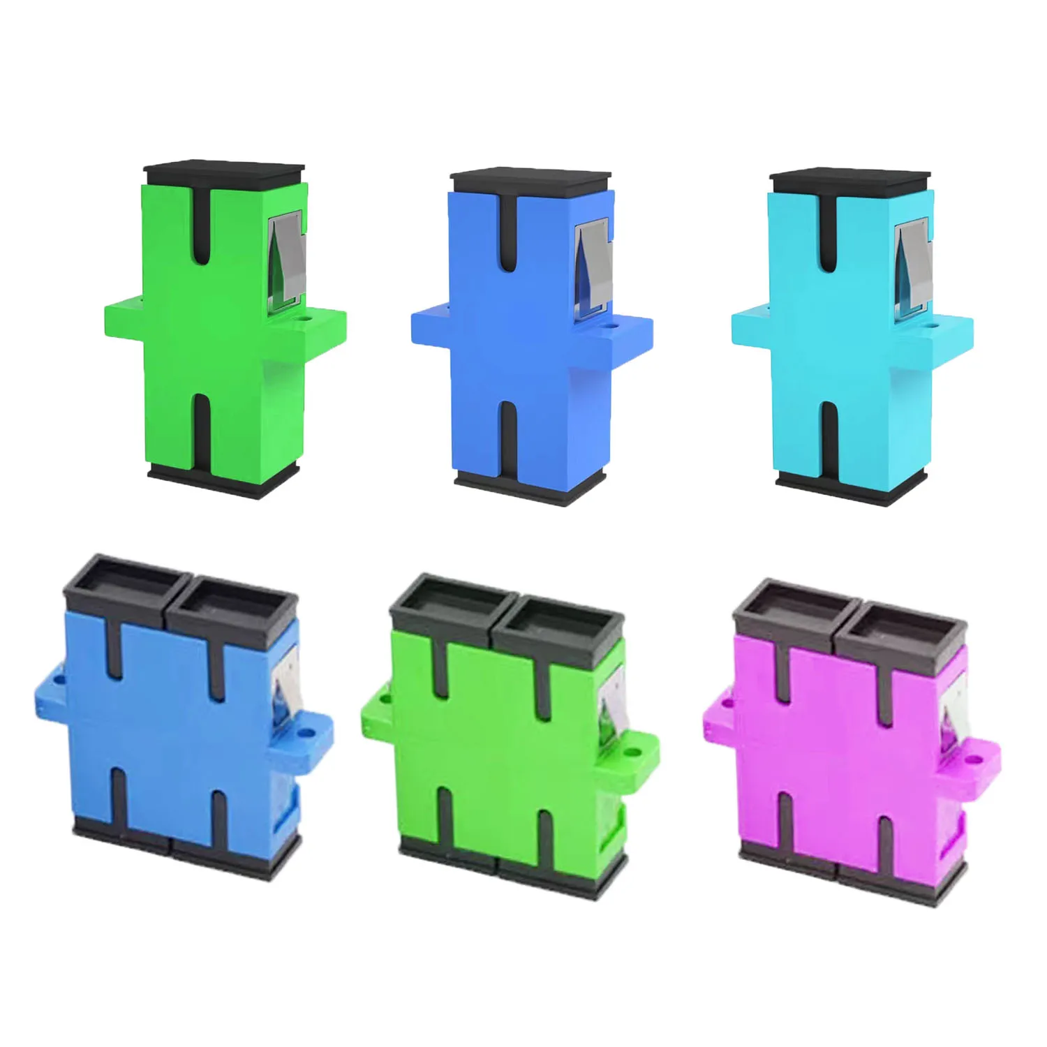 10 Pcs SC to SC UPC/APC/OM3/OM4 Couplers, Duplex Fiber Optical Adapters Cable Connectors for fiber optic adapter