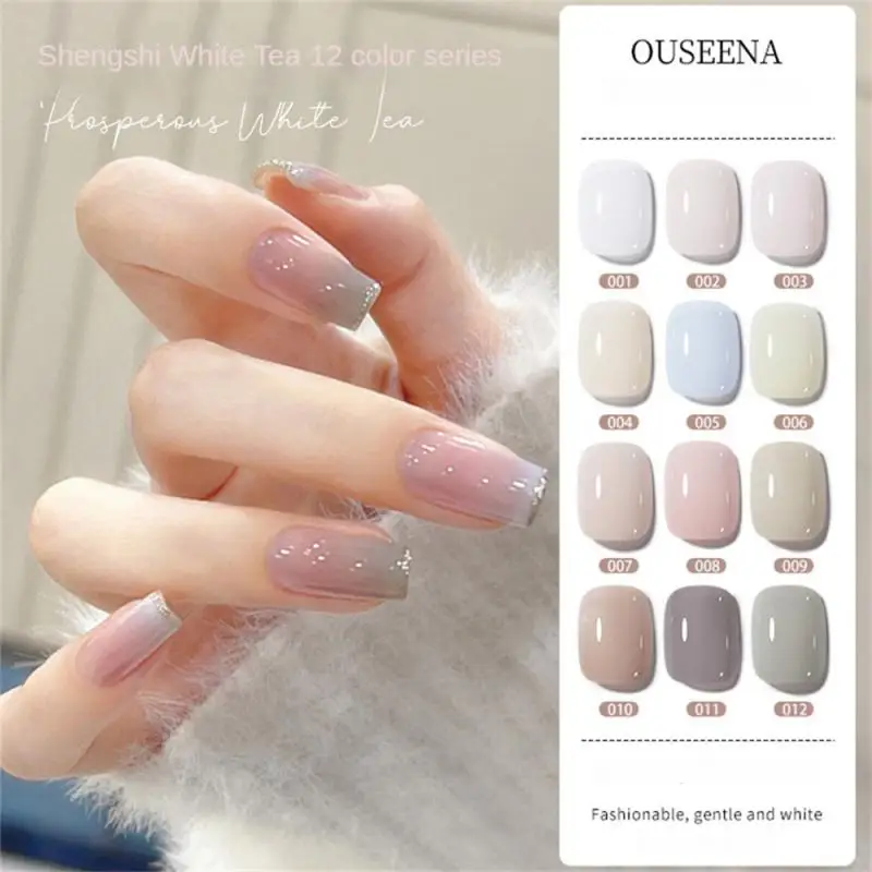 

Jelly Gel 15g Semi-transparent Nude Color Nail Gel Polish Ice Through Brown Pink French Gel Varnish Soak Off UV LED Gel For Nail