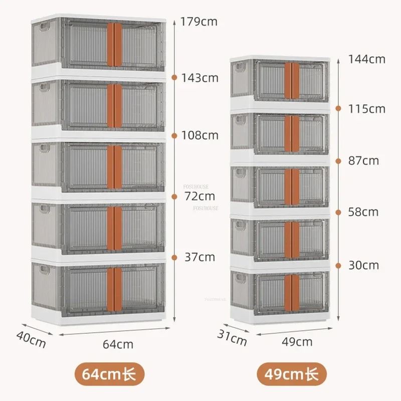 Light Luxury Plastic Kitchen Cabinets Creative Kitchen Furniture Floor Flip Locker with Door Home Living Room Multi-layer Rack Q