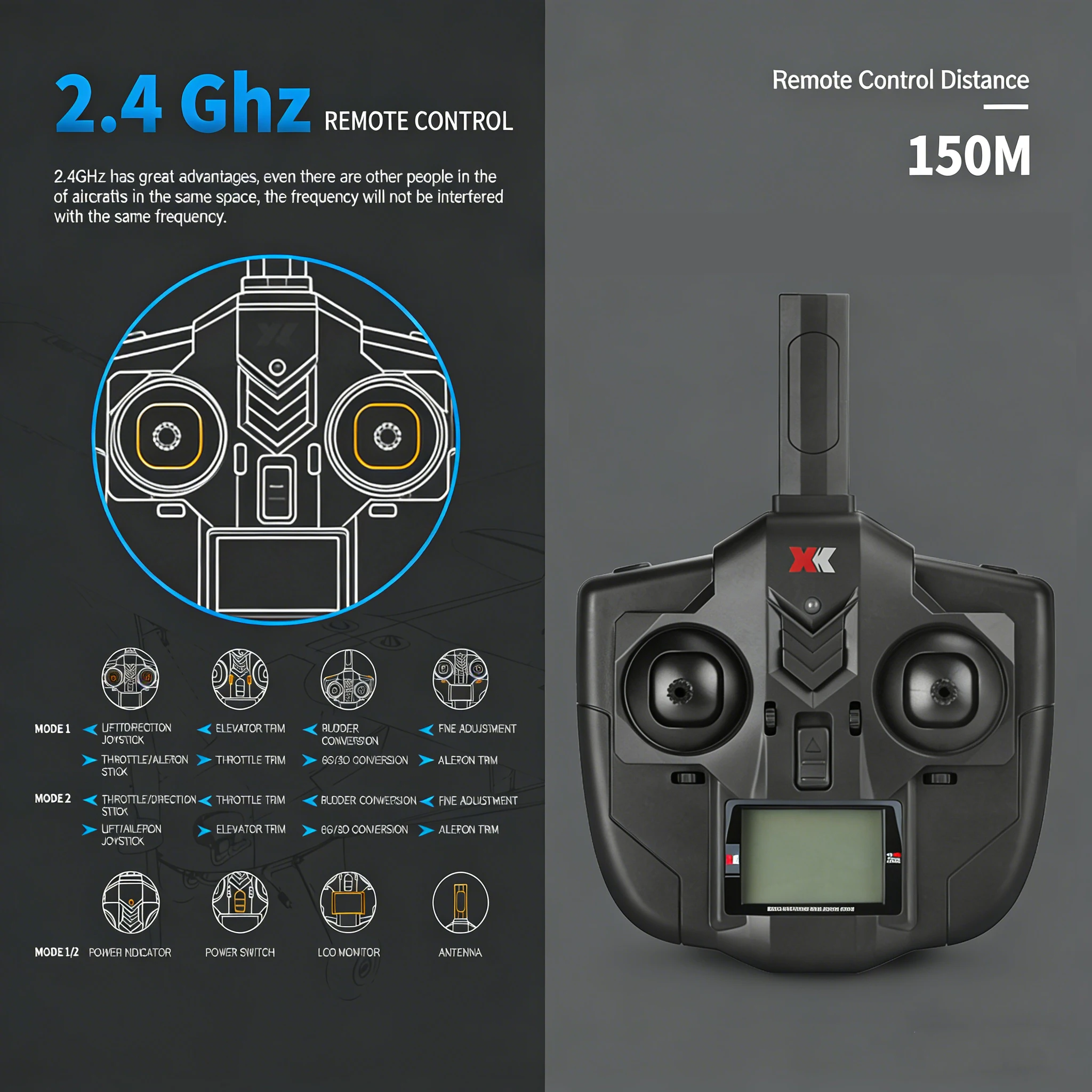 오리지널 WLtoys A160 RC 비행기 업그레이드 J3-CUB 5CH 원격 조종 비행기 3D/6G A-축 1406 브러시리스 모터 야외용 폼 항공기