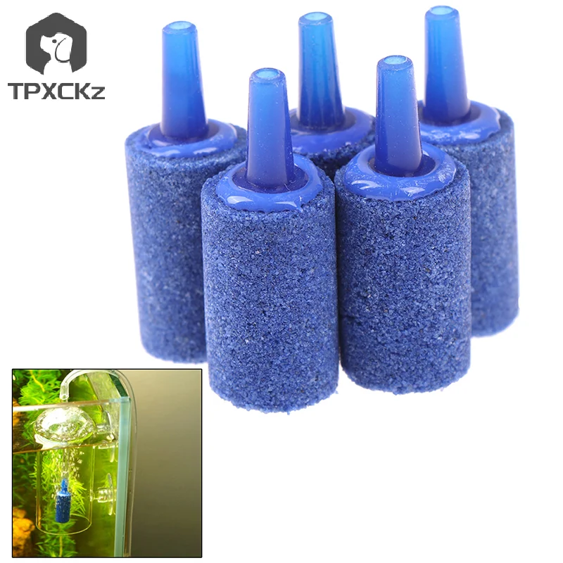 5/10Pcs Aquarium Cylinder Shape Air Stone Mineral Bubbles Release Fish Tank Punp Airstone Aeration Aerator Accessories 4