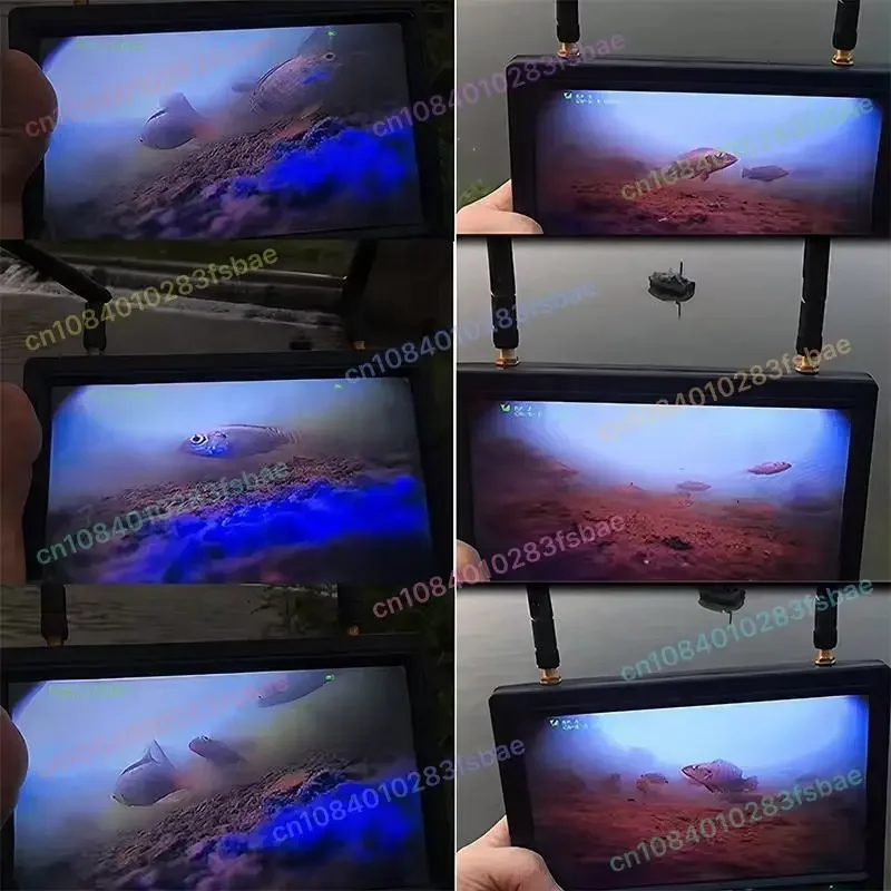 FPV 고화질 감지기 7인치 LCD 5.8G 딥뷰잉 원격 제어 수중 카메라