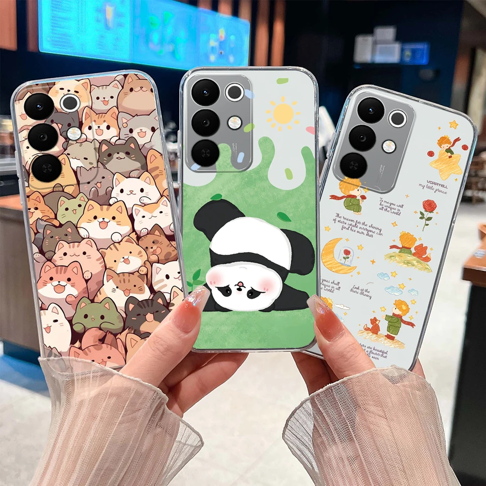 Colorful Patterned Clear Soft Silicone Phone Cover - Lightweight and Stylish Case