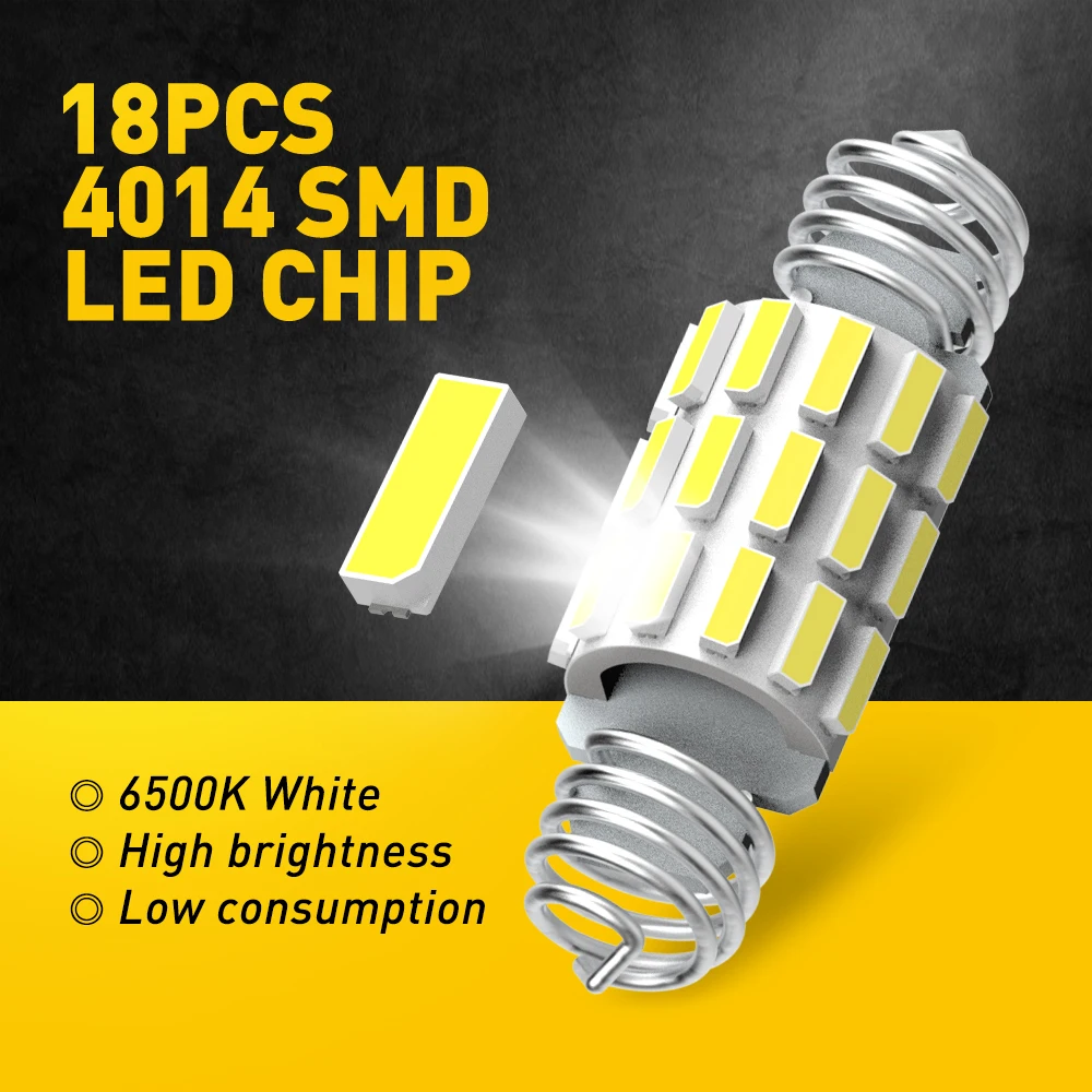 Canbus Festoon C10W C5W LED 36mm 31mm 41mm 자동차 인테리어 조명, 마쯔다 3 6 CX5 메르세데스 W203 W210 W164 돔지도 트렁크 램프 6 개