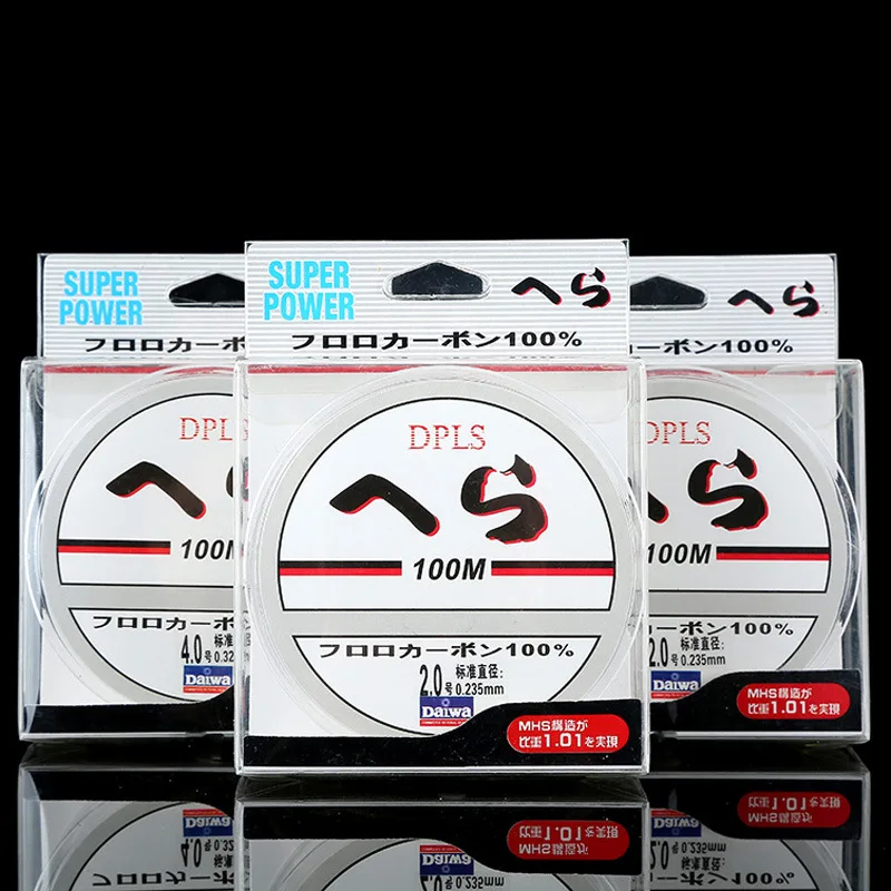 100M Superior Quality Fluorocarbon Fishing Line Clear 4-32LB Carbon Fiber Leader Line 4