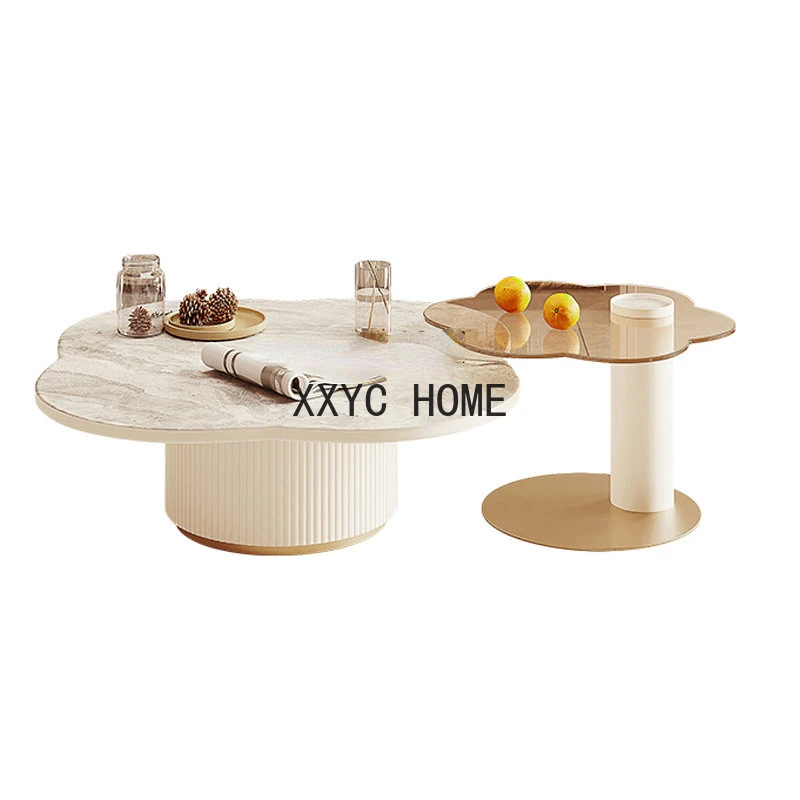 

Оригинальный креативный нестандартный кофейный столик в роскошном французском стиле кремовый скандинавский чайный столик шикарный тихий стиль