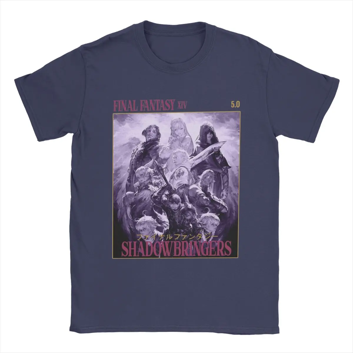 FF14 Tシャツ 2014Chinajoy Final Fantasy XIV Shadowbringers T Shirts Men 100% Cotton