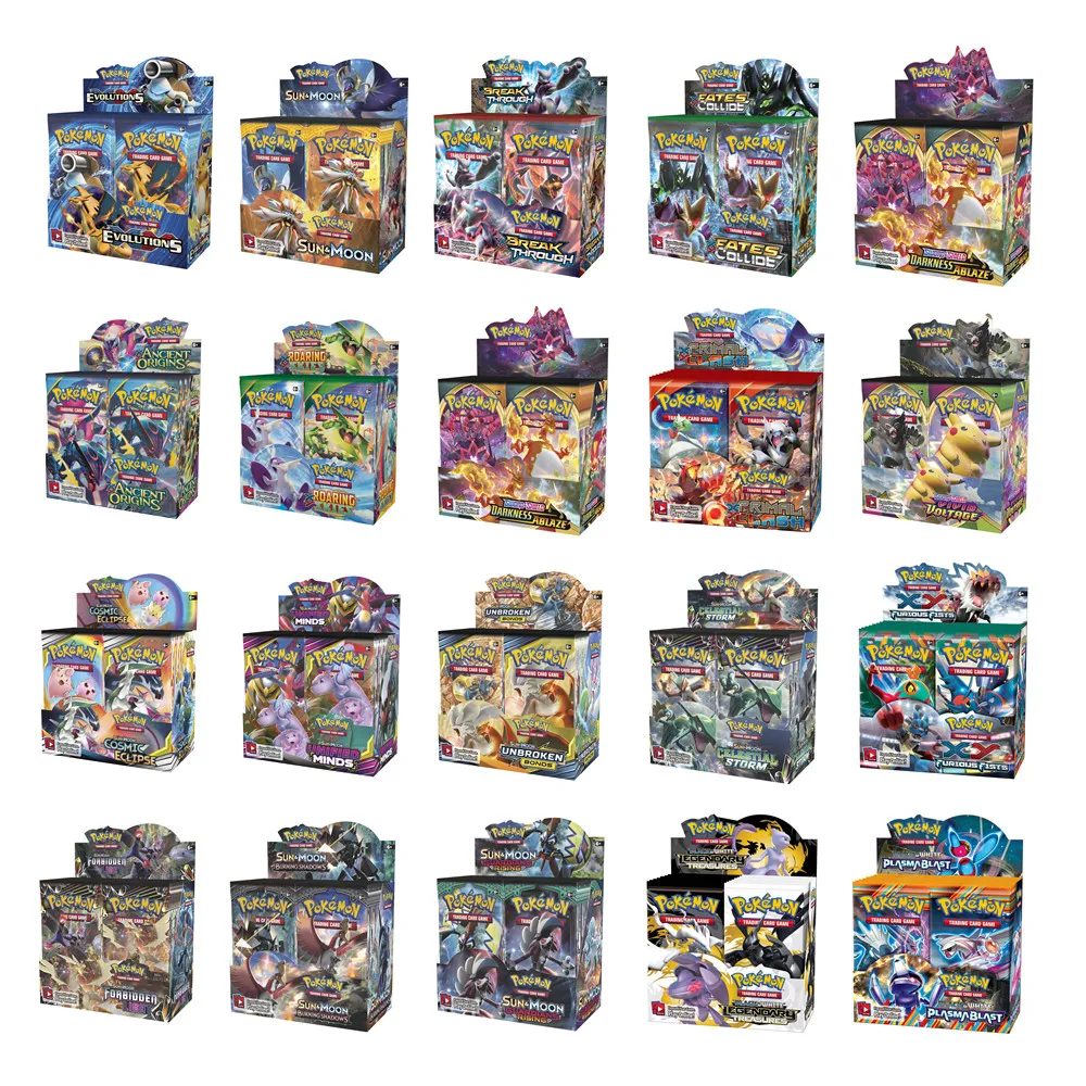 324pcs/box Pokemon Cards Vivid Voltage Cards Sun & Moon Hidden Fates Bags  Evolutions Sealed Booster Box Collection Card Toys - Game Collection Cards  - AliExpress