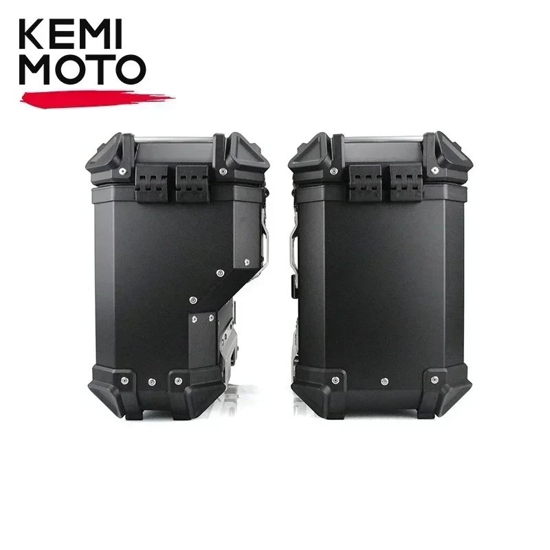 38L CRF1000L Universal Side Case Luggage Box For Honda Africa Twin CRF1100L ADV Motorcycle Right Side of Exhaust Aluminum Boxs motorcycle luggage bag