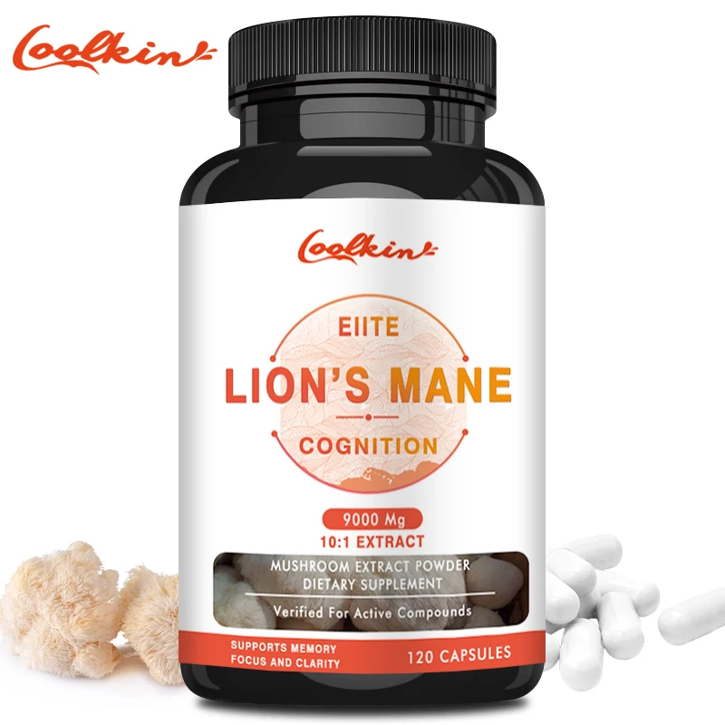 Lions Mane Mushroom Capsules Improves Brain Function Memory Concentration Relieves Stress