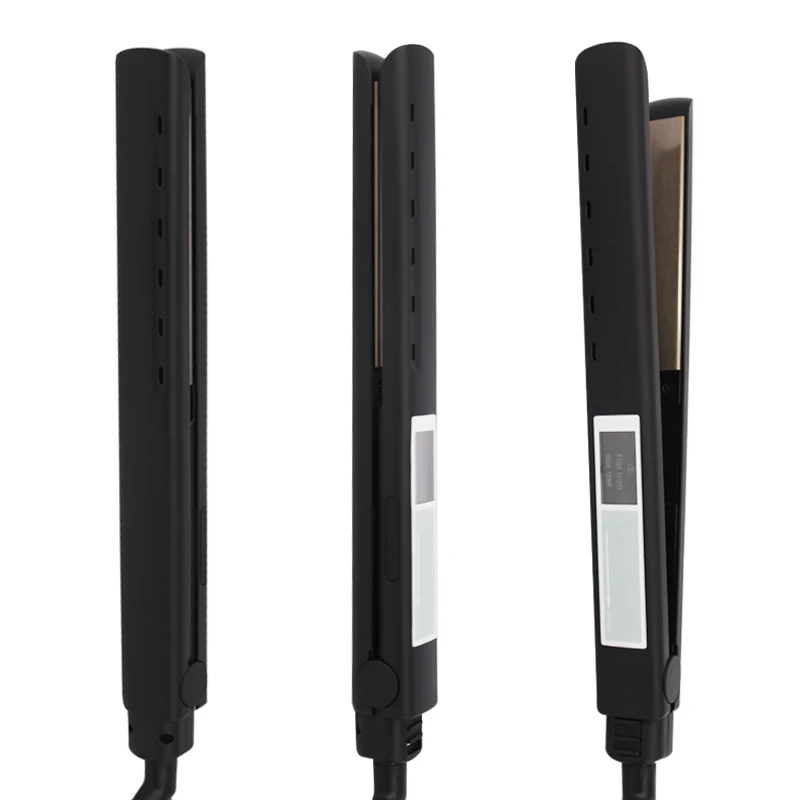 

Professional Hair Flat Iron Titanium Plate Hair Straightener Curler Smart Touch Screen 1 Inch Salon Tools Fast Heating 110V-230V