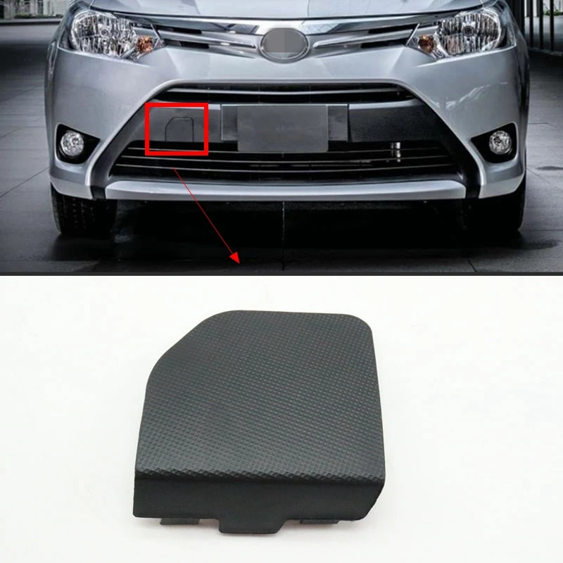 Front Bumper Towing Hook Trim Cover Lid Trailer Cap For Toyota Vios Yaris Sedan 2014 2015 2016