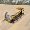HUINA 1/14 RC Alloy Remote Control Dump Truck 2.4GHZ 10CH Wireless Remote Control Engineering Vehicle Model Boy Children's Toy 2