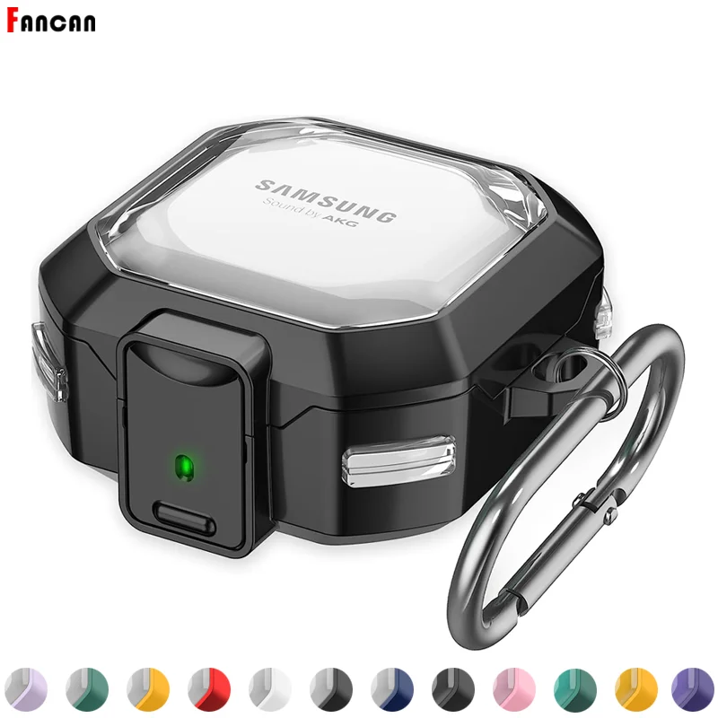 

2023New for Galaxy Buds 2Pro/Buds Pro/Buds 2/Buds Live Case Earphone Accessories Transparent carbon fiber pattern For buds2 Case