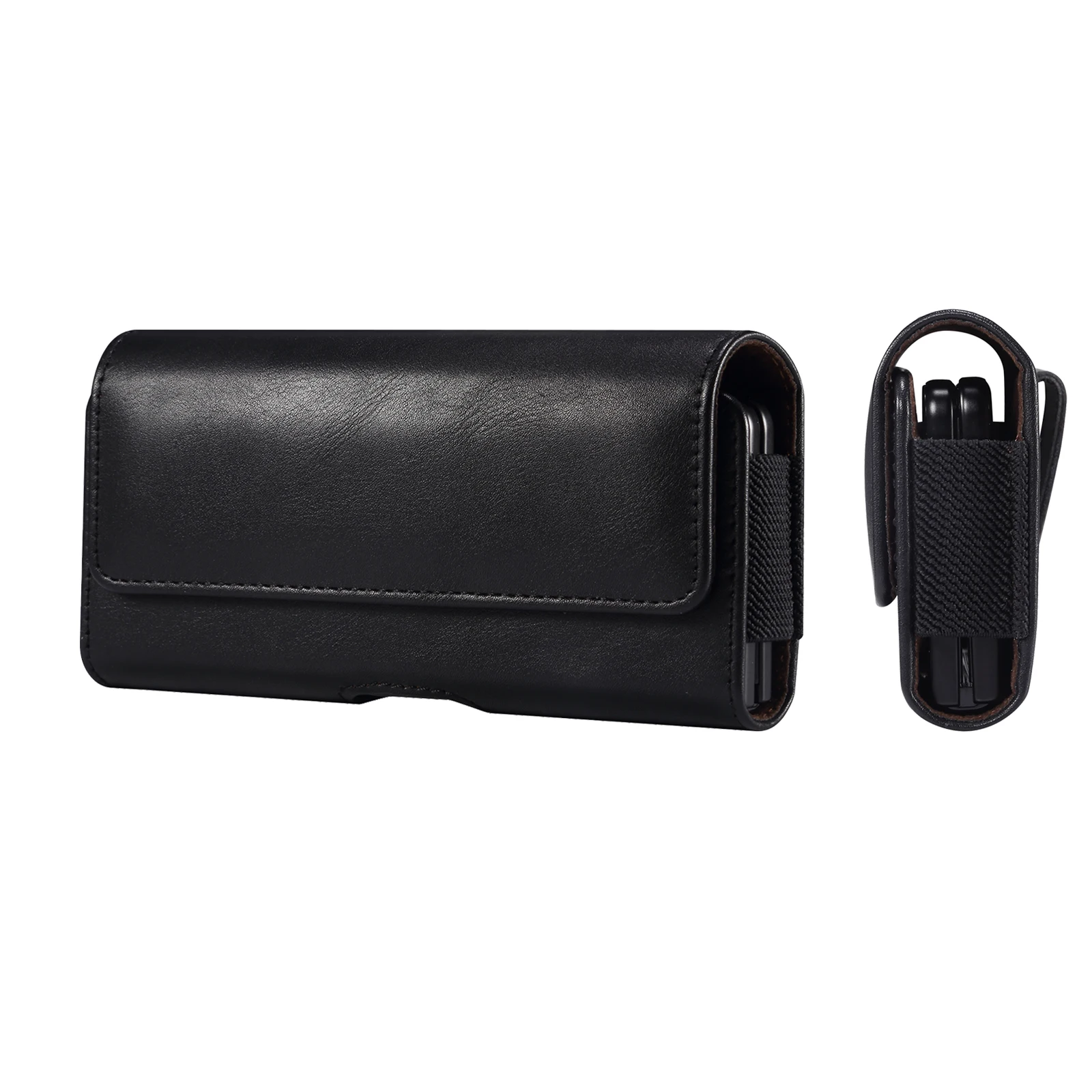 Leather Belt Clip Case Pouch - Waist Bag Holster