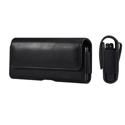 Leather Belt Clip Case Pouch - Waist Bag Holster for Vivo X Fold3 Pro (Smooth Leather)
