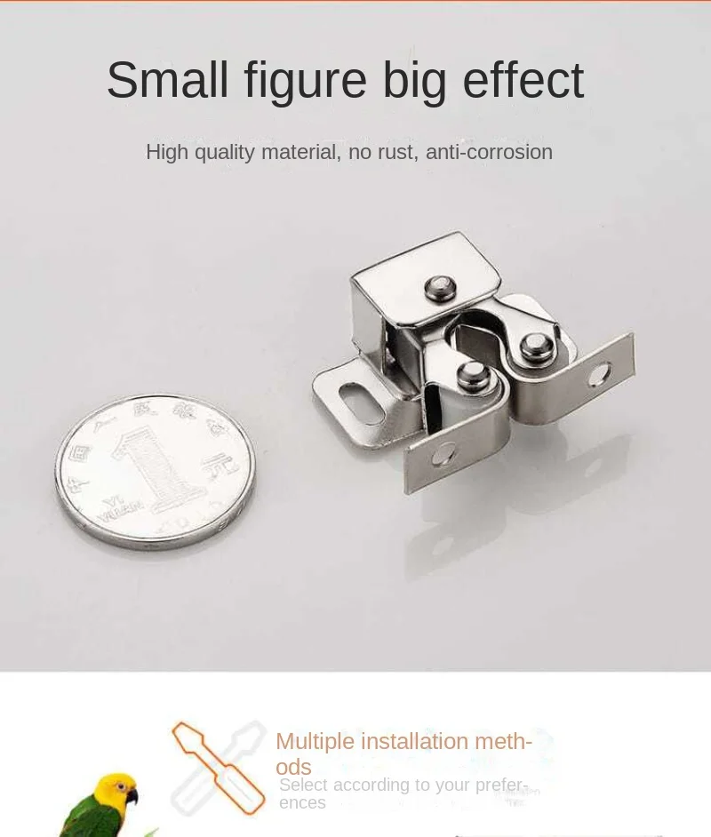 Description Picture 6 of itemAccessories Bag Magnet Cabinet Catches Door Stop Closer Stoppers Damper Buffer for Wardrobe Hardware Furniture Fittings
